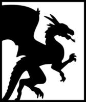 vecteur de dragon, fichier de coupe de dragons, silhouette, tête de dragons, animal, silhouette de dragon, maison, imprimable