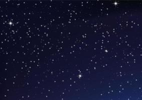 ciel étoilé brillant de nuit, fond d'espace bleu avec étoiles, espace. beau ciel nocturne. vecteur