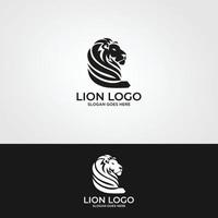 logo abstrait tête de lion vecteur