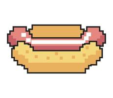 hot-dog pixel art vecteur