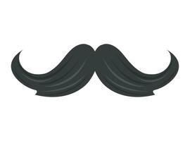 accessoire de costume masculin moustache vecteur