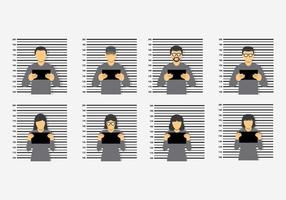 Vecteur mugshot gratuit