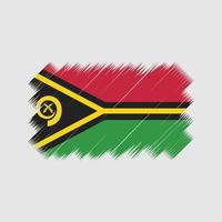 vecteur de brosse drapeau vanuatu. drapeau national