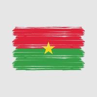 vecteur de drapeau burkina faso. drapeau national