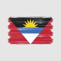 vecteur de drapeau antigua et barbuda. drapeau national