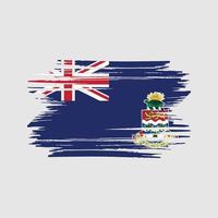 coups de pinceau du drapeau des îles caïmans. drapeau national vecteur