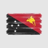 vecteur de drapeau de papouasie-nouvelle-guinée. drapeau national