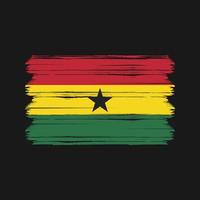 vecteur de drapeau du ghana. drapeau national