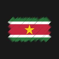 vecteur de brosse drapeau suriname. drapeau national