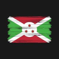 vecteur de drapeau du burundi. drapeau national