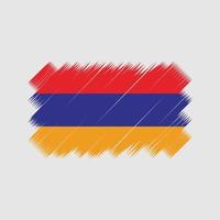vecteur de brosse drapeau arménie. drapeau national