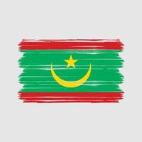 vecteur de drapeau mauritanie. drapeau national