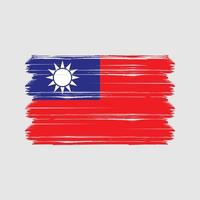 vecteur de drapeau de taïwan. drapeau national