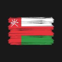 vecteur de drapeau d'oman. drapeau national