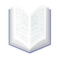 livre de texte ouvert vecteur