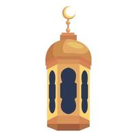 lampe dorée musulmane vecteur