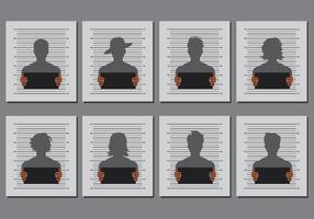 Vector de modèles de Mugshots