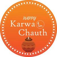 heureux karwa chauth vecteur