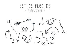 Vecteur set de flechas