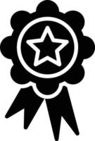 icône de glyphe de badge vecteur