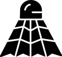 icône de glyphe de badminton vecteur