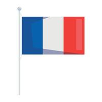 emblème du drapeau français vecteur