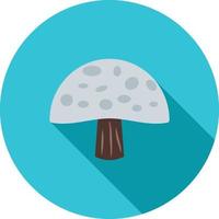 icône de champignon plat grandissime vecteur