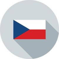 icône plate grandissime république tchèque vecteur