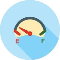 jauge de carburant plat grandissime icône vecteur