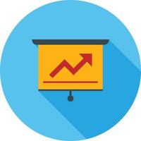 présentation des statistiques plat grandissime icône vecteur