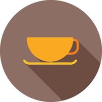 tasse à café, plat, grandissime, icône vecteur