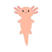 axolotl de dessin animé mignon. illustration vectorielle. vecteur