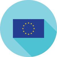 icône plate grandissime de l'union européenne vecteur