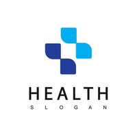 modèle de logo de soins de santé icône de l'hôpital et de la clinique vecteur