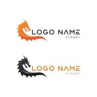 création de logo illustration icône vecteur dragon
