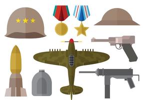 Free wolrd war 2 icons vector