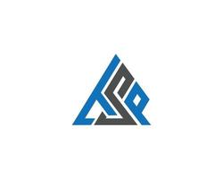 triangle tsp lettre logo design moderne vecteur symbole illustration.