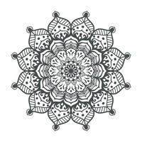 conception de mandala rond pour coloriage et décoration vecteur