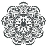 conception de mandala rond pour coloriage et décoration vecteur
