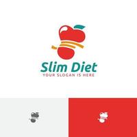 régime mince santé aliments fruits vie saine logo vecteur