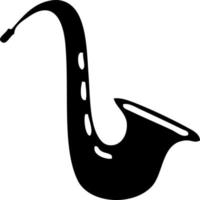 symbole plat saxophone musical vecteur