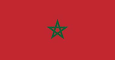 drapeau maroc avec illustration originale de vecteur de couleur rvb