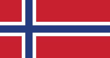 drapeau norvège avec illustration originale de vecteur de couleur rvb