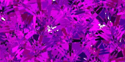 texture vecteur violet foncé avec des triangles aléatoires.