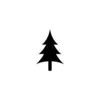 arbre de noël vecteur logo icône illustration