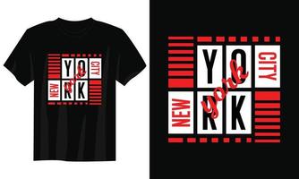 conception de t-shirt de typographie de la ville de new york, conception de t-shirt de typographie motivationnelle, conception de t-shirt de citations inspirantes, conception de t-shirt street wear vecteur