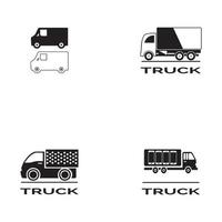 modèle de vecteur d'illustration d'icône de camion