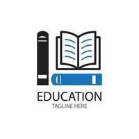 livre, education, logo, gabarit, vecteur, illustration, conception vecteur