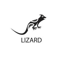 lézard caméléon gecko animall logo et symbole illustration vectorielle vecteur