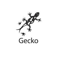 lézard caméléon gecko animall logo et symbole illustration vectorielle vecteur